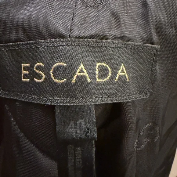 Escada Black Blazer with Lace Accents - Picture 5 of 5